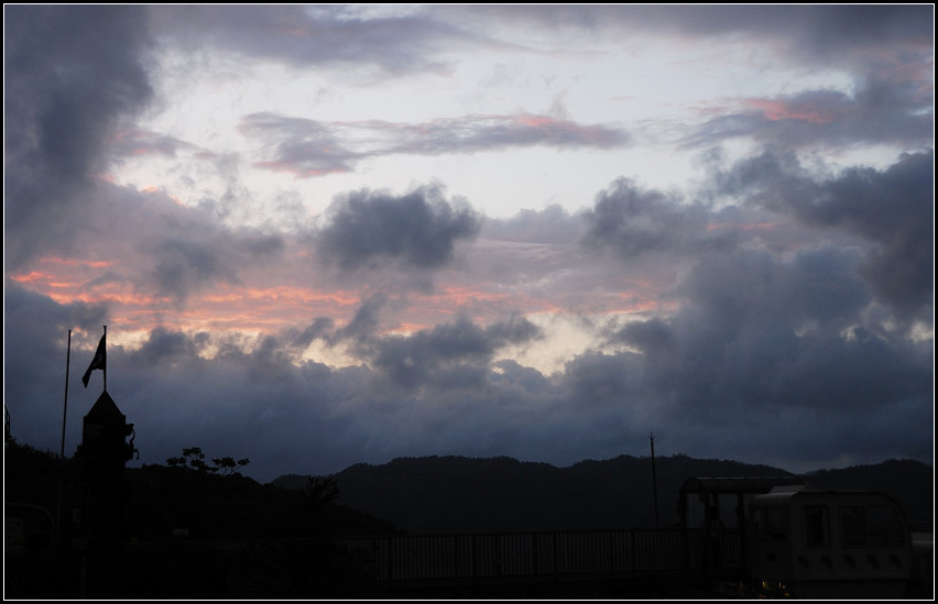 天橋立（15）傍晚，南岸展望台上看到的云彩。